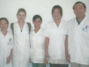 Danielle trained with the master Dr. Shi Xue Min in April, 2007.