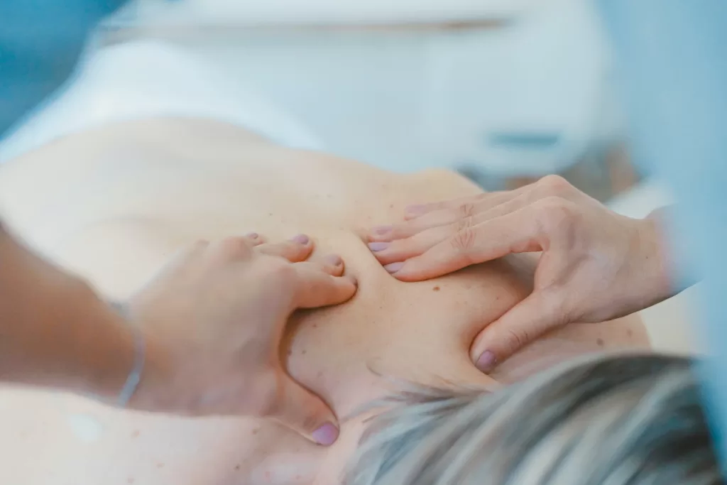 massage patient getting treatment